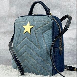 STELLA MCCARTNEY Denim Star Accent Mini Crossbody Bag